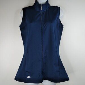 Adidas Blue Full Zipper Sports Vest Size  M